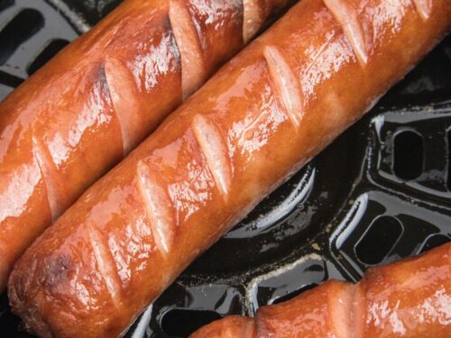 Perfect Air Fried Hot Dogs